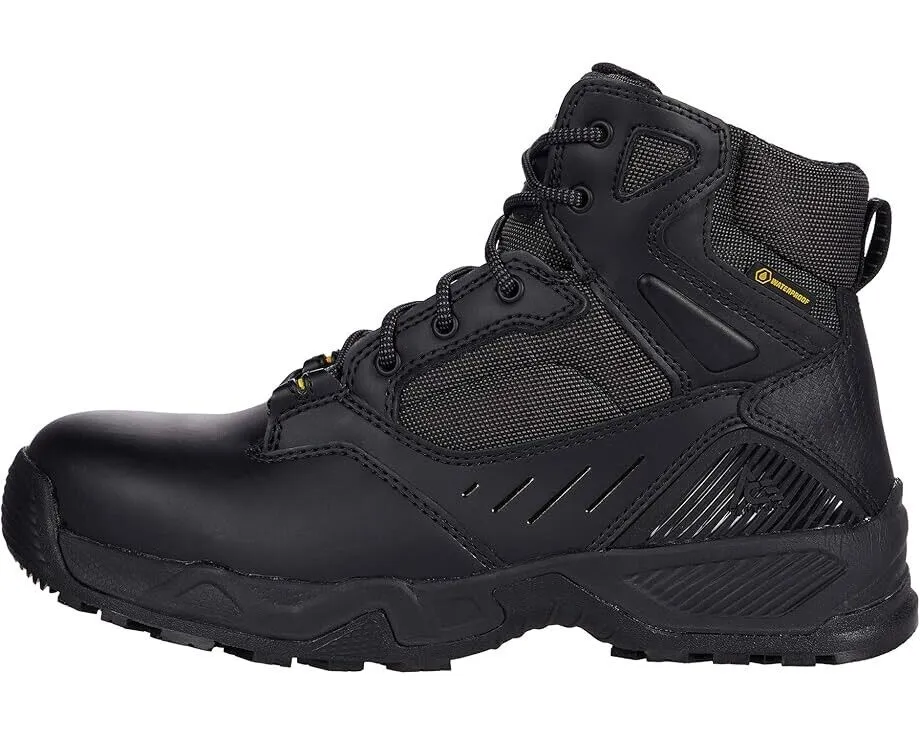 Ace Defender 6 NCT Work Boot Men's US 8.5 Black Leather Nano Toe Boots ZPO2068