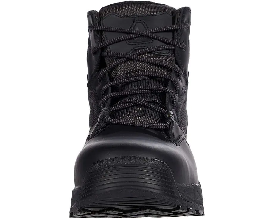 Ace Defender 6 NCT Work Boot Men's US 8.5 Black Leather Nano Toe Boots ZPO2068