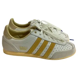 Adidas Japan Off-White Spark Sneakers in White Leather and Suede