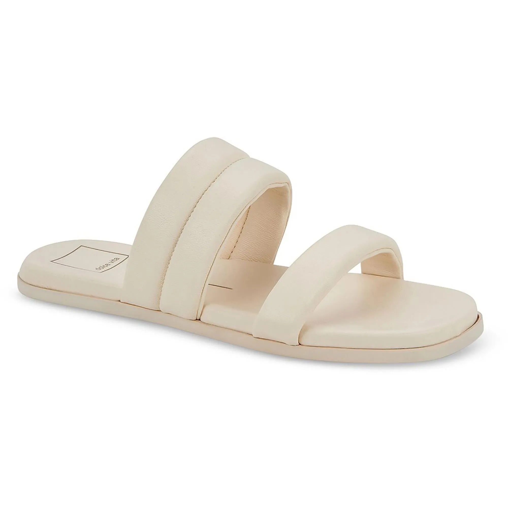 Adore Womens Leather Slip On Slide Sandals