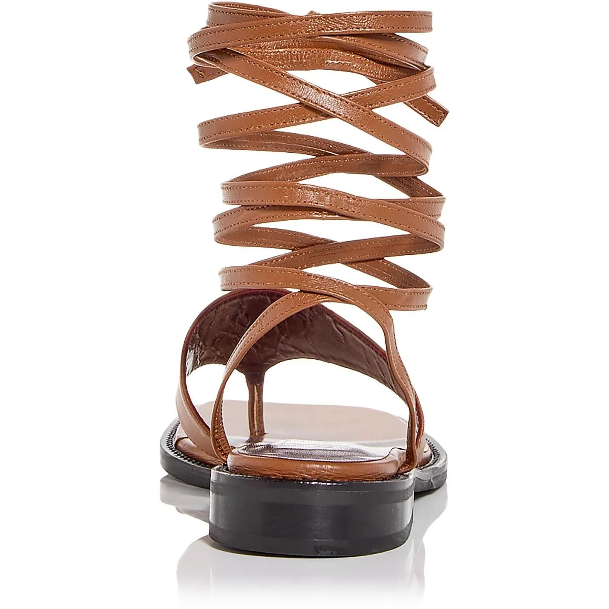 Alexandre Lace Up Sandal Womens Leather Flat Thong Sandals