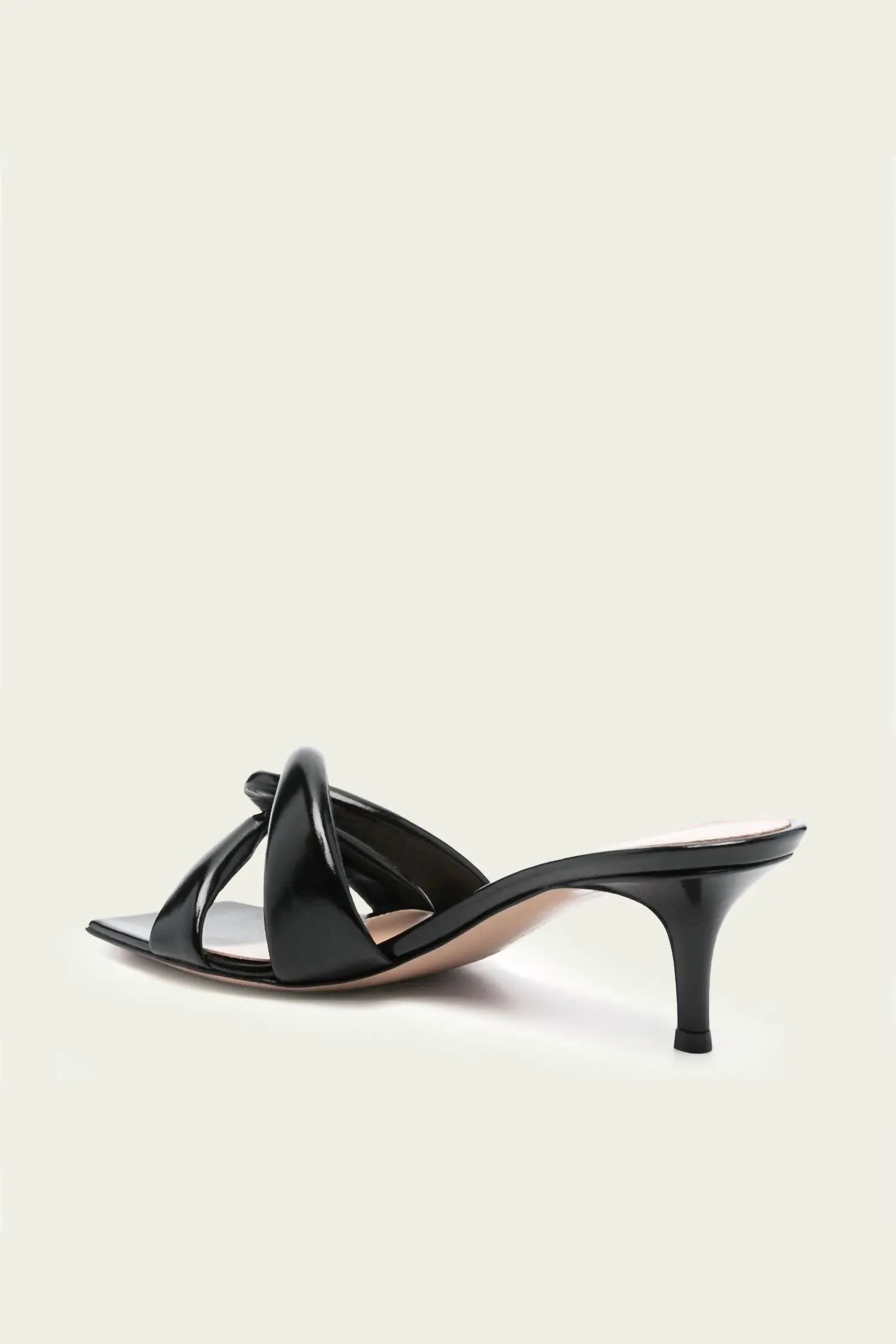 Amour 55 Heeled Mule Sandal In Black