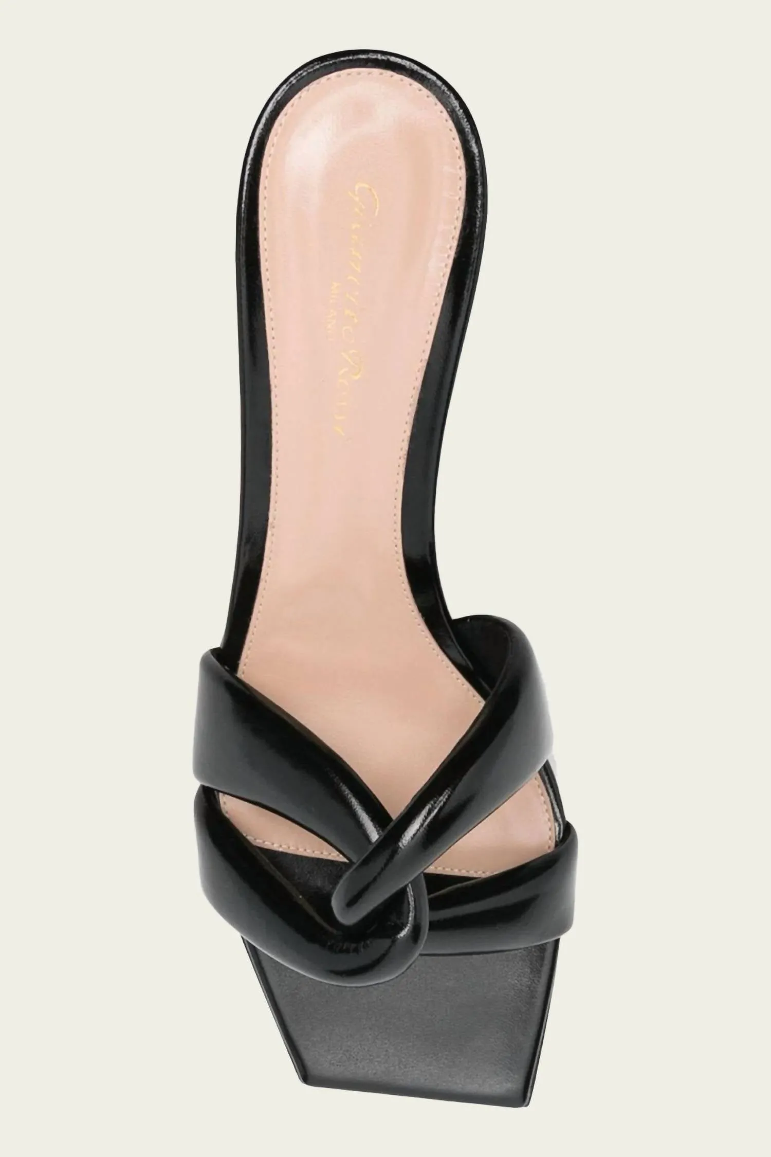 Amour 55 Heeled Mule Sandal In Black