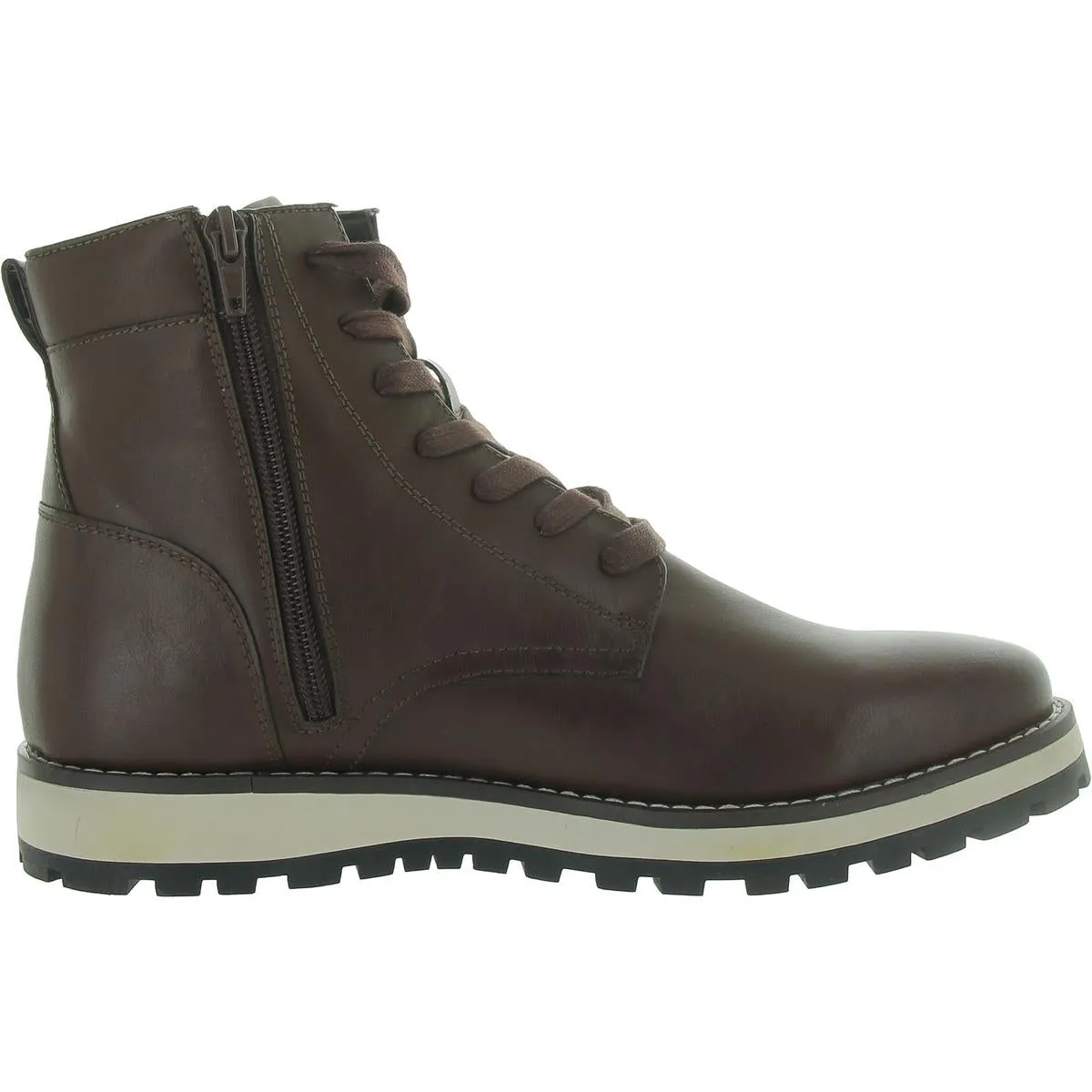 Andres Womens Faux Leather Ankle Chukka Boots