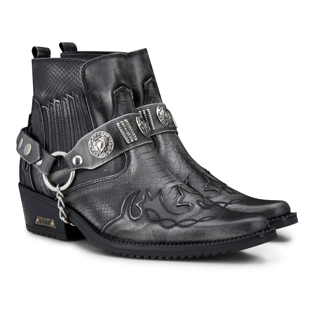 Ankle Cowboy Real Leather Wincklepickers Boots
