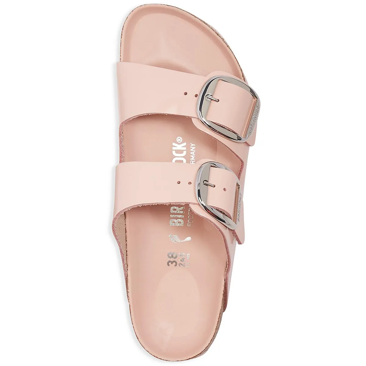 ARIZONA BIG BUCKLE Womens Faux Leather Slip On Slide Sandals