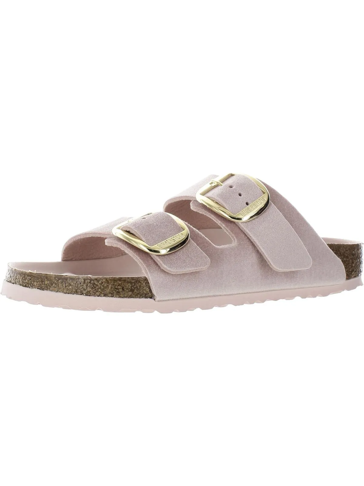ARIZONA BIG BUCKLE Womens Faux Leather Slip On Slide Sandals