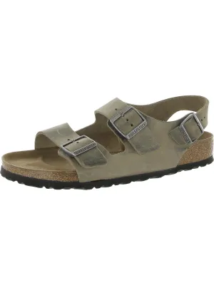 Arizona Womens Leather Banded Flatform Sandals