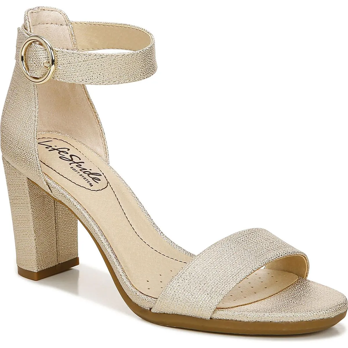 Averly Womens Faux Leather Open Toe Heels