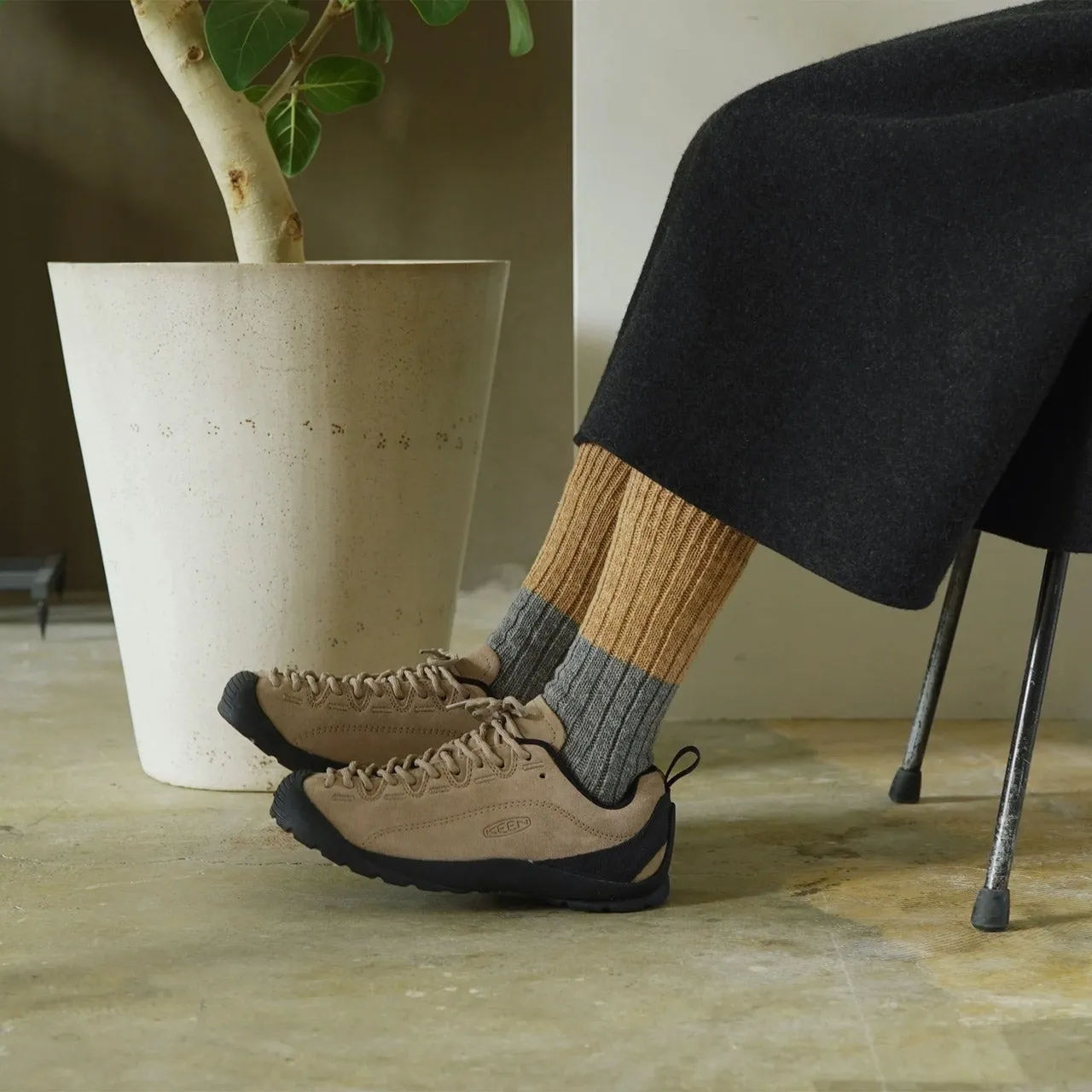 AW24 Boston Slab Socks - Wool/Cotton (Adults) *Last Pair!