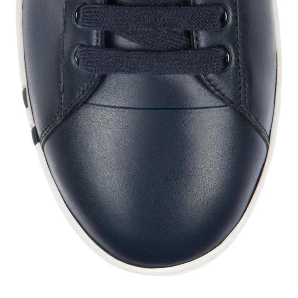 Bally Asher 6205252 Men's Dark Navy Calf Leather Sneakers