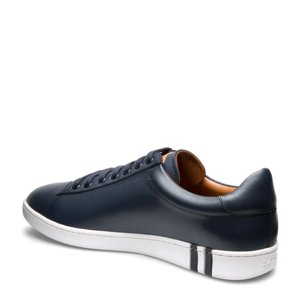 Bally Asher 6205252 Men's Dark Navy Calf Leather Sneakers