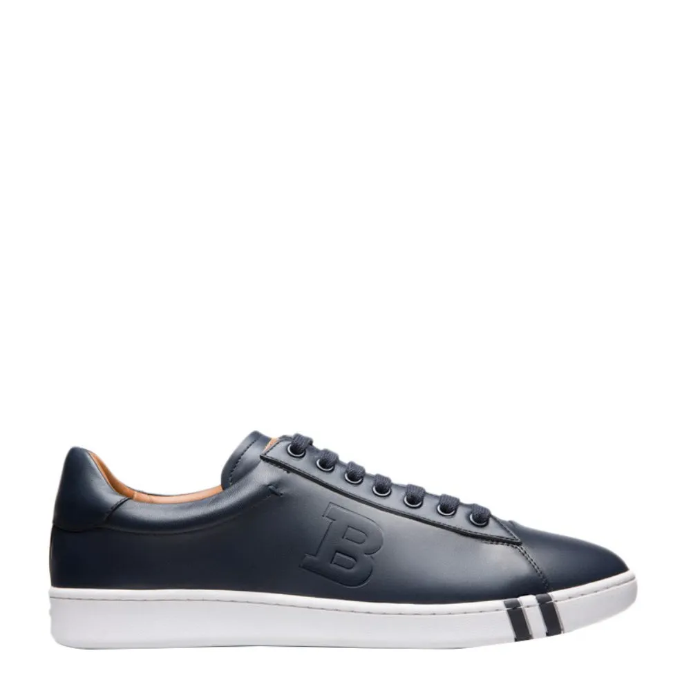 Bally Asher 6205252 Men's Dark Navy Calf Leather Sneakers