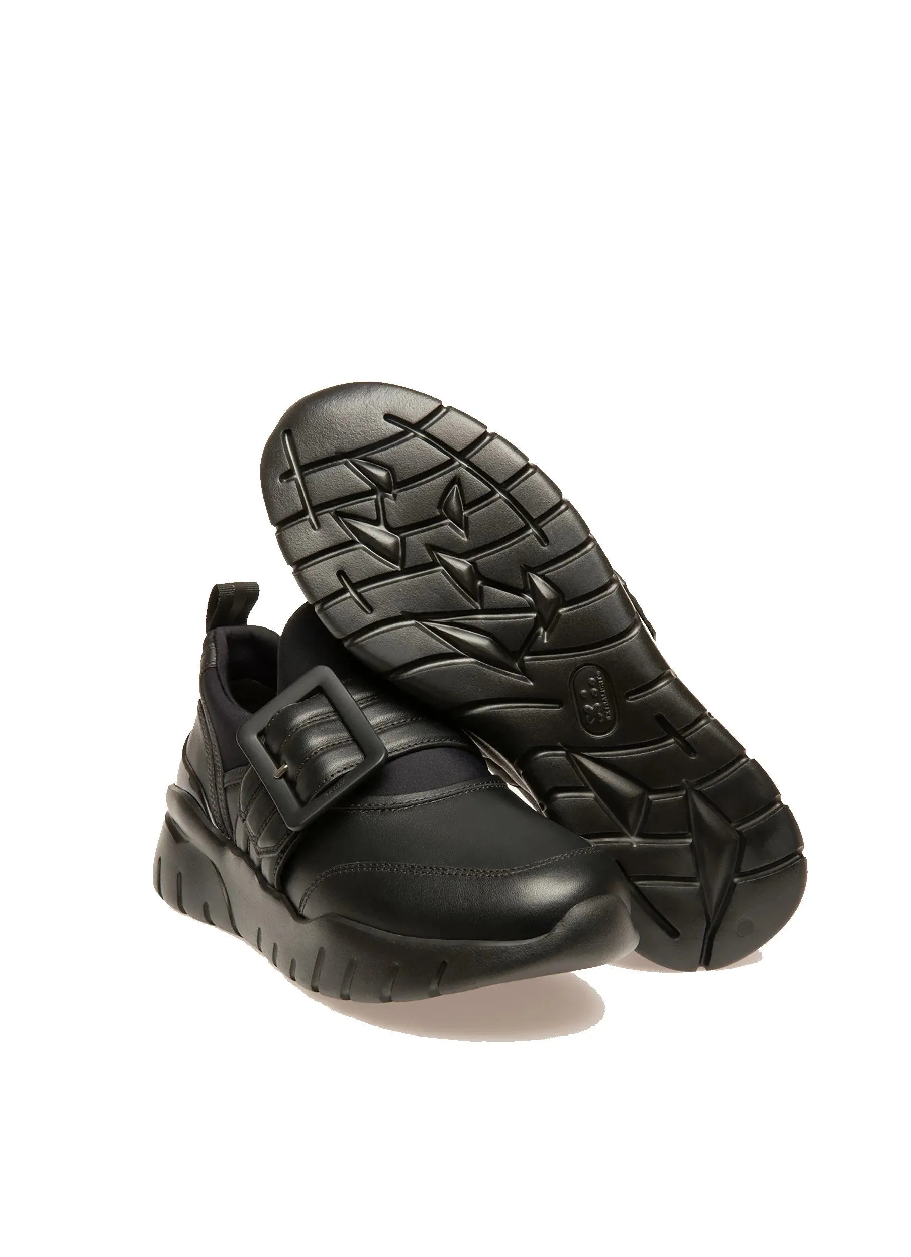 Bally Brinelle 6239651 Women's Black Calf Plain Leather Sneakers