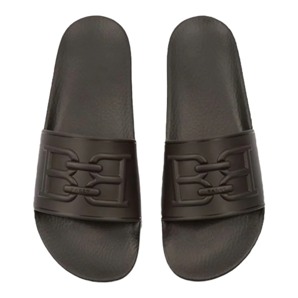 Bally Scotty 6300476 Men's Black Rubber Slide Sandals