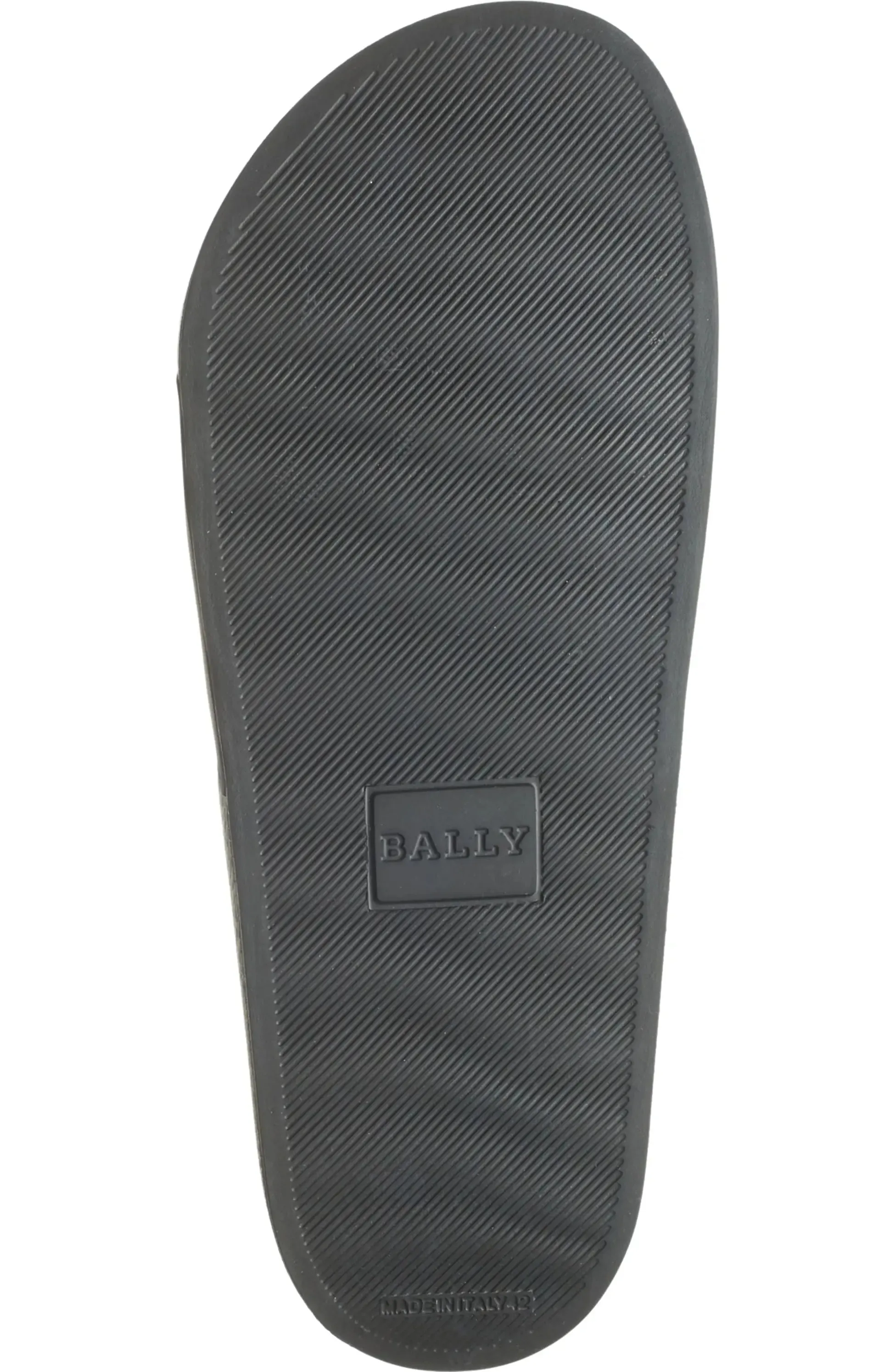 Bally Simon 6234034 Men's Black Logo Rubber Sandals