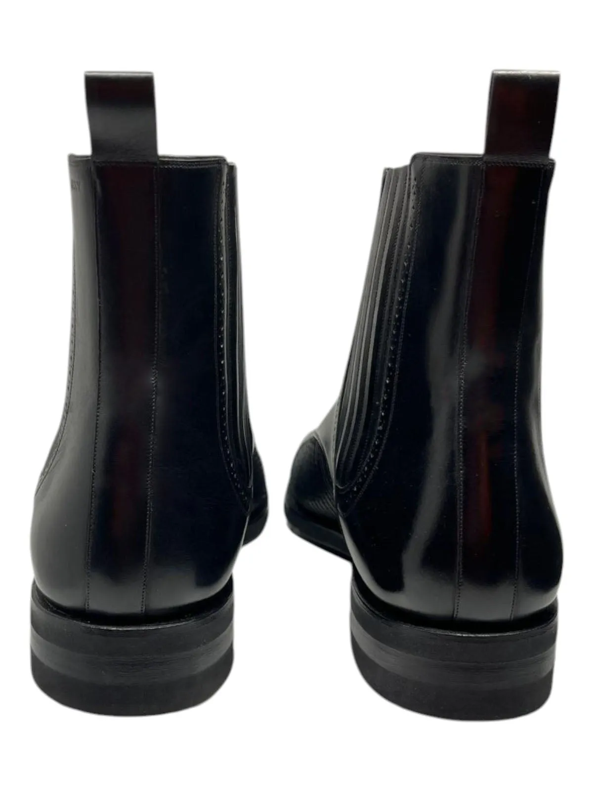 Bally Skirian 6239825 Men's Black Calf Plain Leather Chelsea Boots