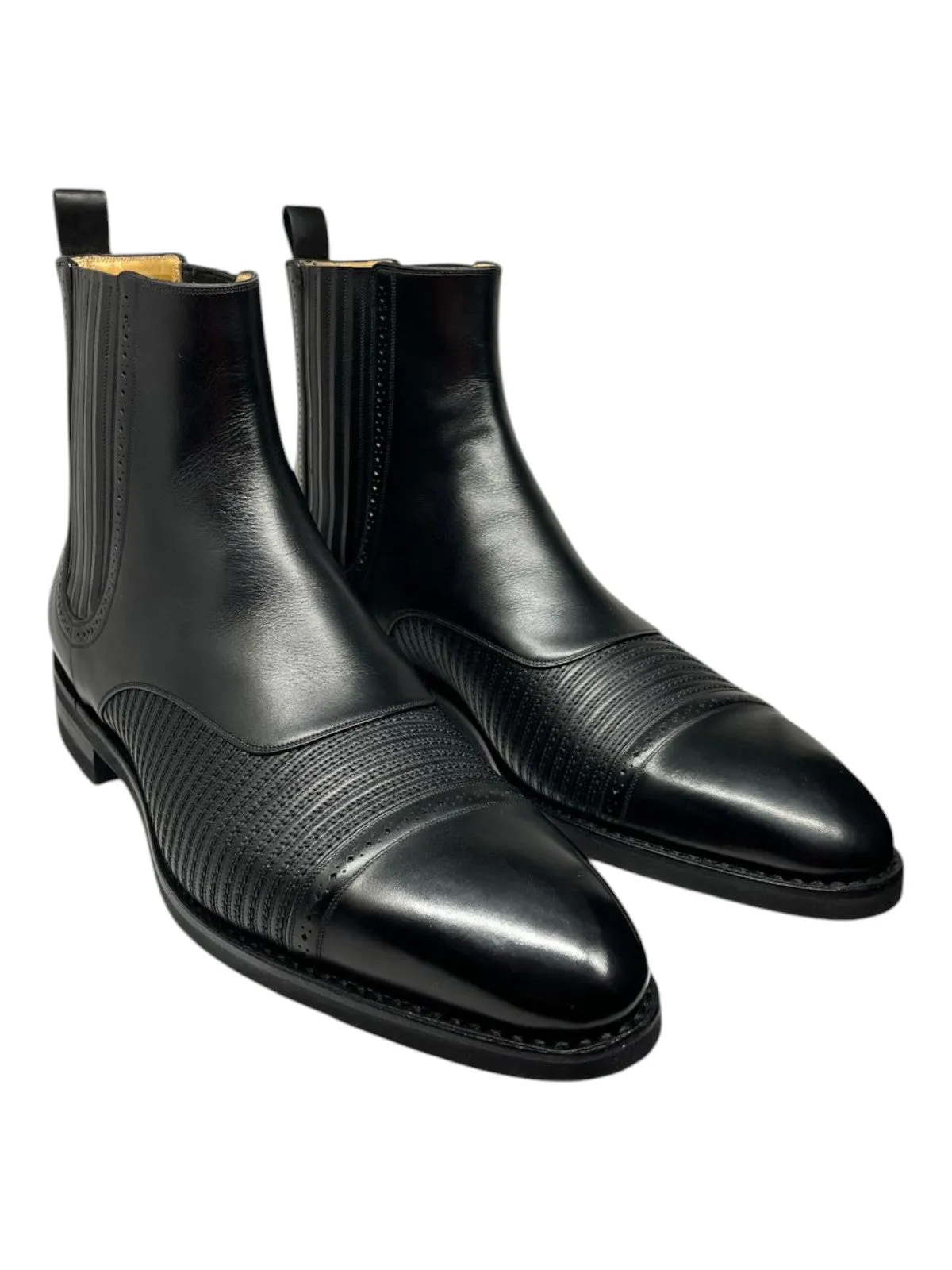 Bally Skirian 6239825 Men's Black Calf Plain Leather Chelsea Boots