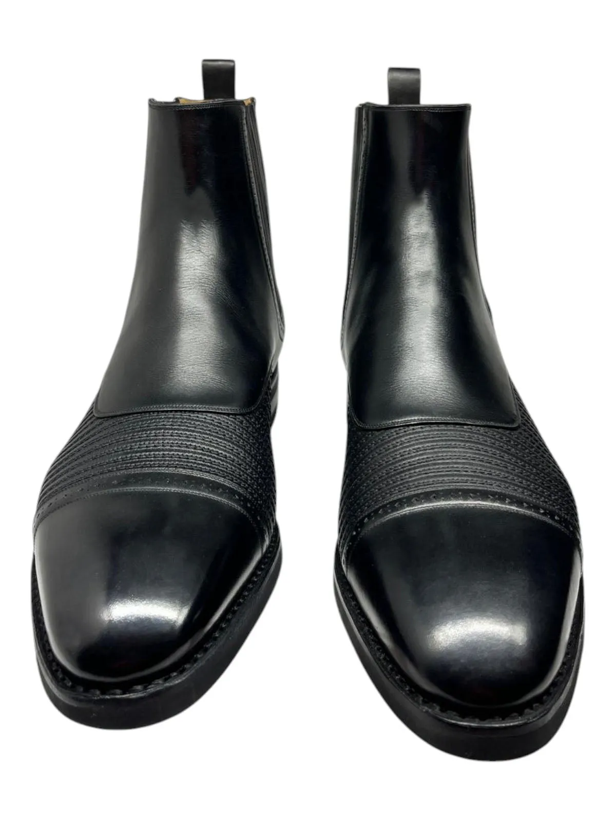 Bally Skirian 6239825 Men's Black Calf Plain Leather Chelsea Boots