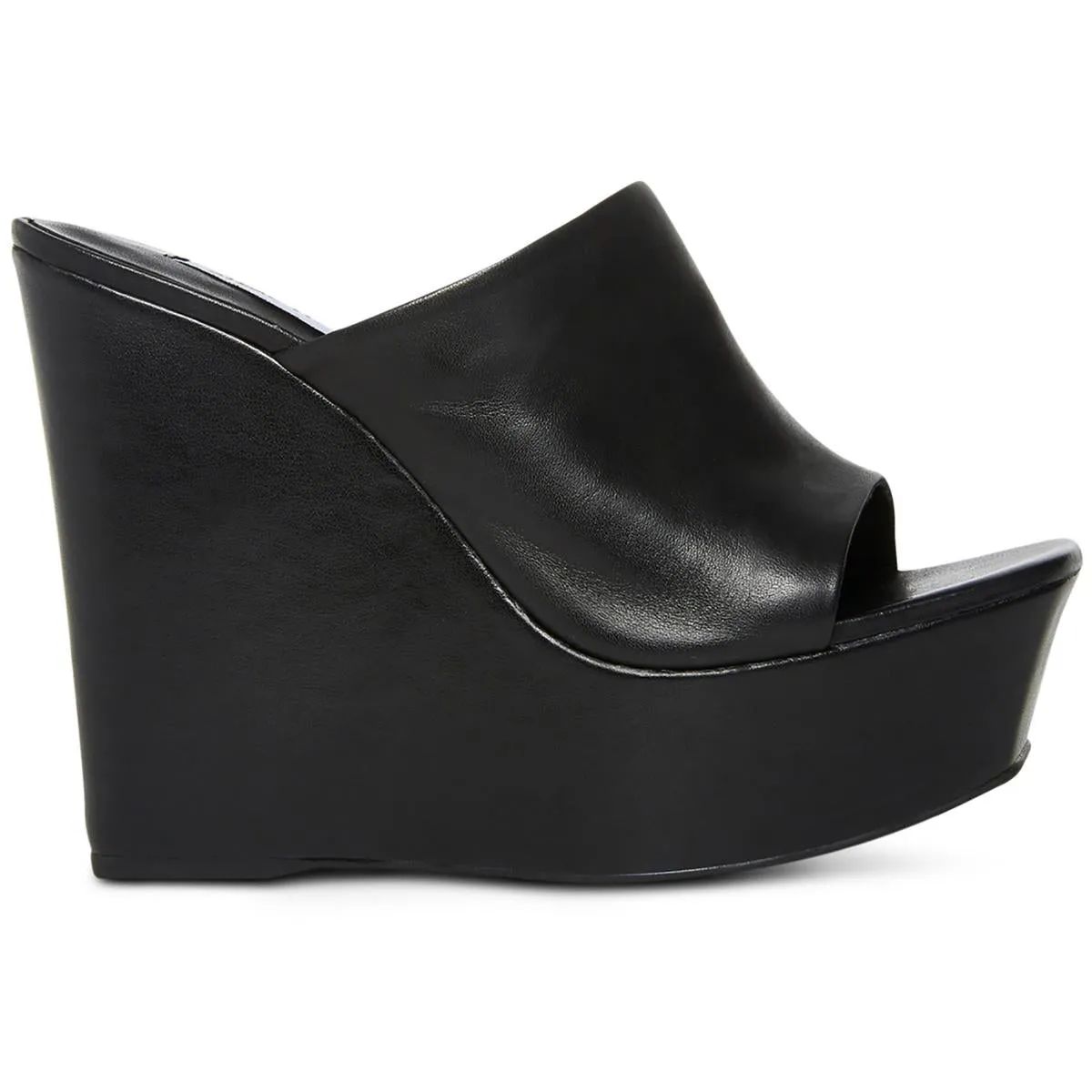 Barona Womens Leather Platform Wedge Sandals