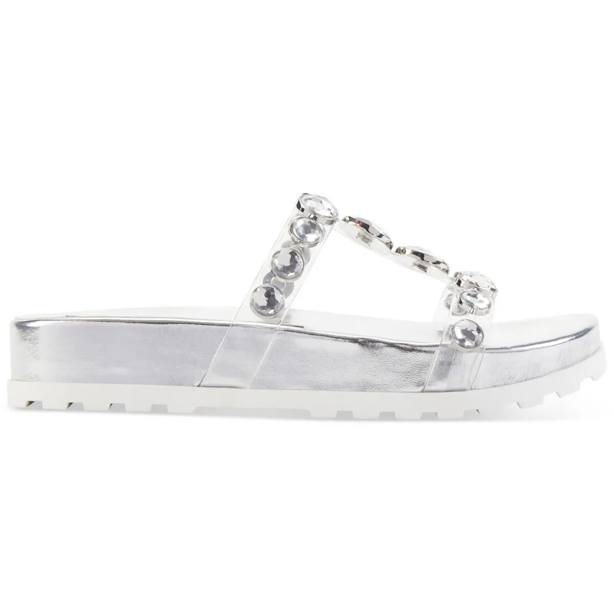 Belinda  Womens Dressy Slip On Slide Sandals
