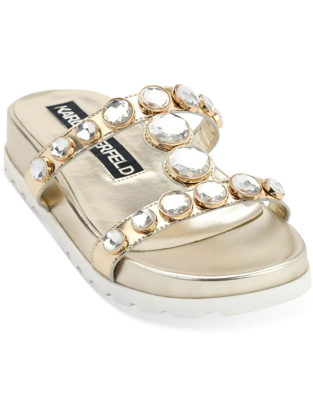 Belinda  Womens Dressy Slip On Slide Sandals