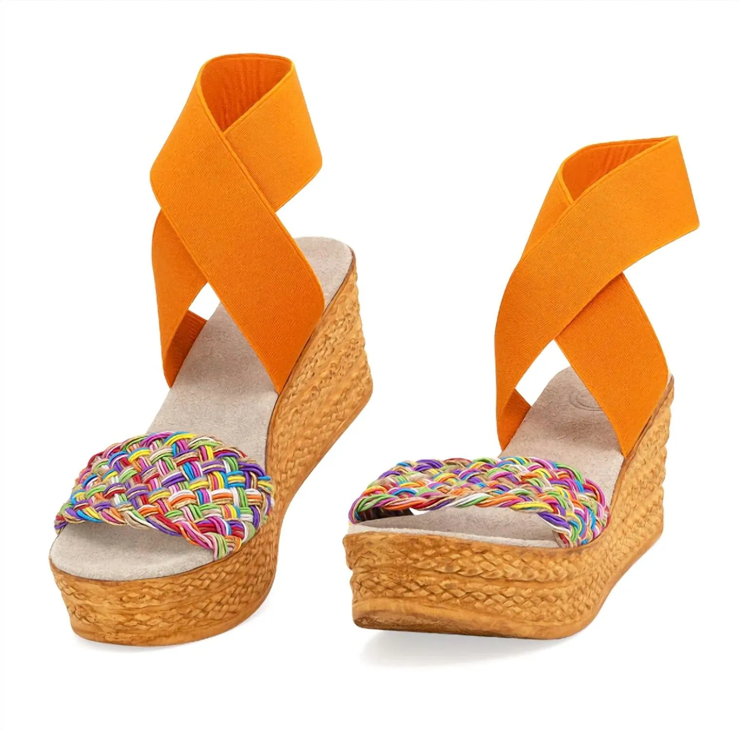Bermuda Shoe In Orange/rainbow