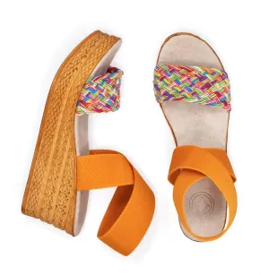 Bermuda Shoe In Orange/rainbow
