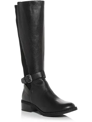 Best Chelsea Moto Womens Leather Tall Knee-High Boots