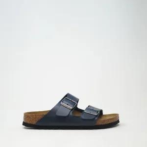 Birkenstock Arizona Narrow Soft Footbed Oiled Leather Blue