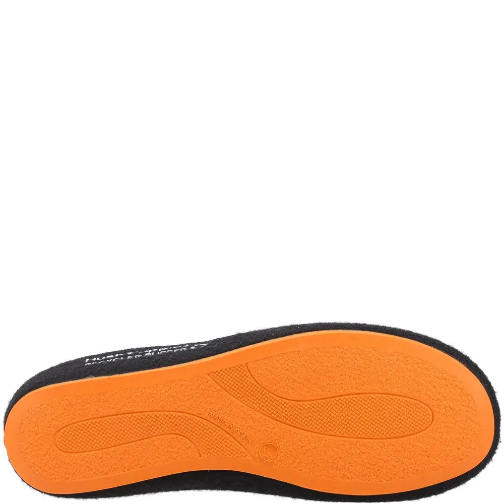 Black/Orange Mens Recycled Good Slippers