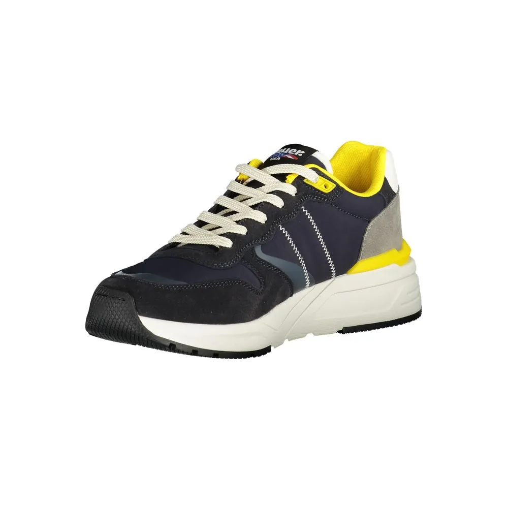 Blauer Polyester Men Men's Sneaker
