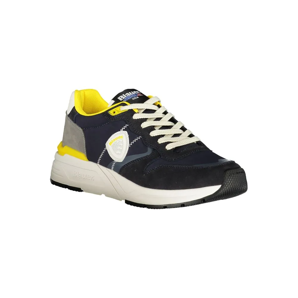Blauer Polyester Men Men's Sneaker