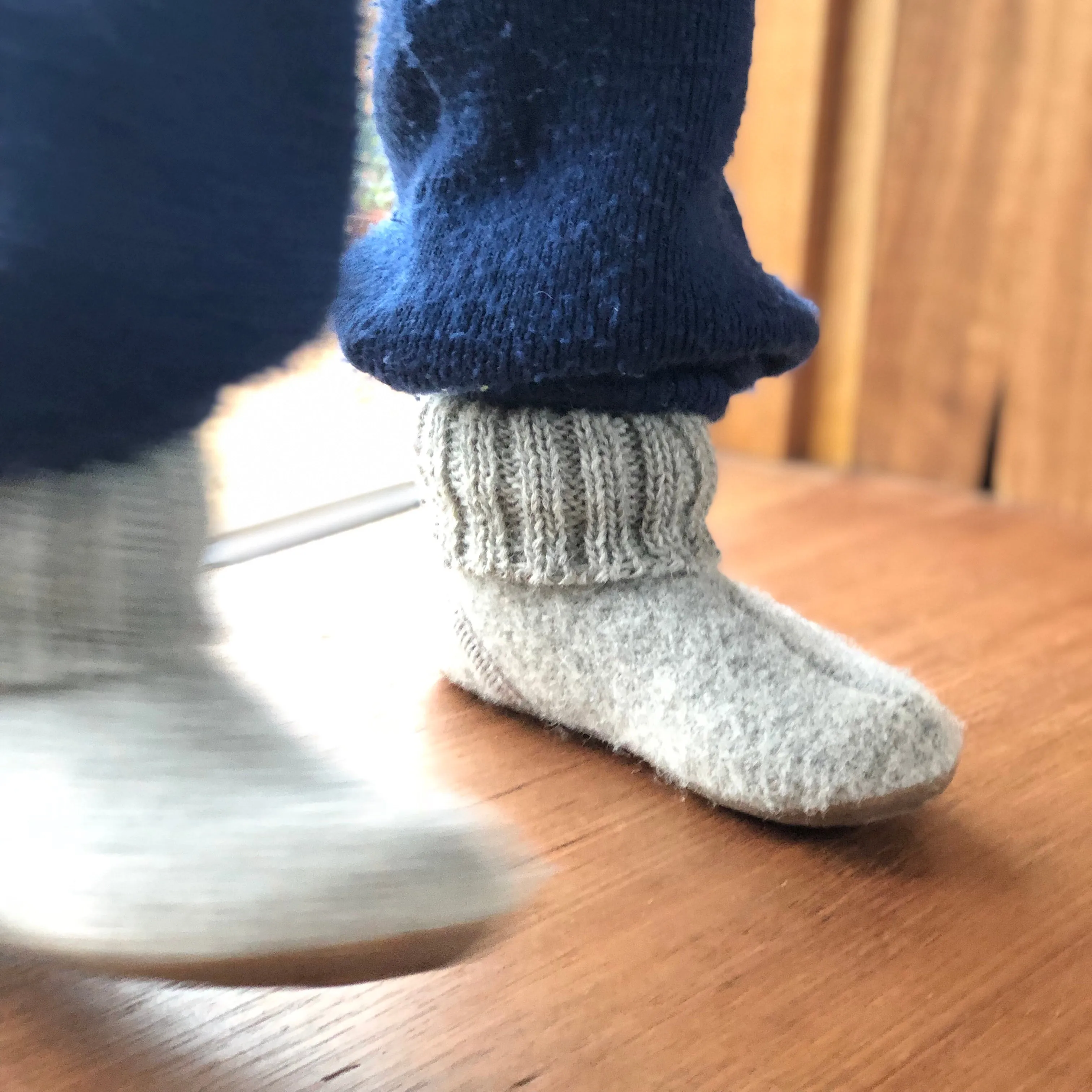 Boiled Wool Slipper Boots - Karl - Cinnamon (Kids 21-35) *Pre-order