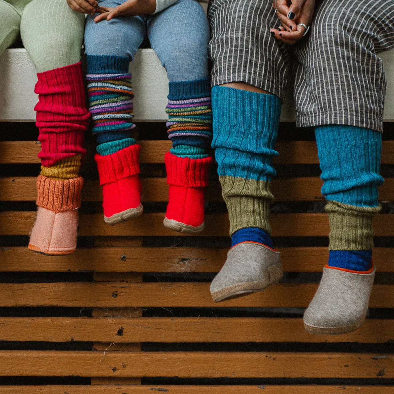 Boiled Wool Slipper Boots - Toni - Rubin (Kids 23-35) *Pre-order