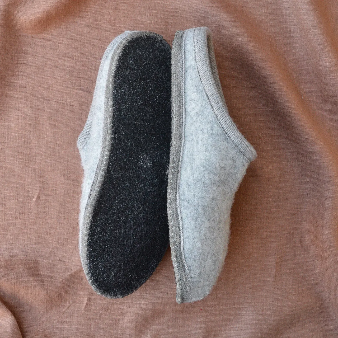 Boiled Wool Slippers - Alaska - Light Grey AW23 (Adults 45-48)