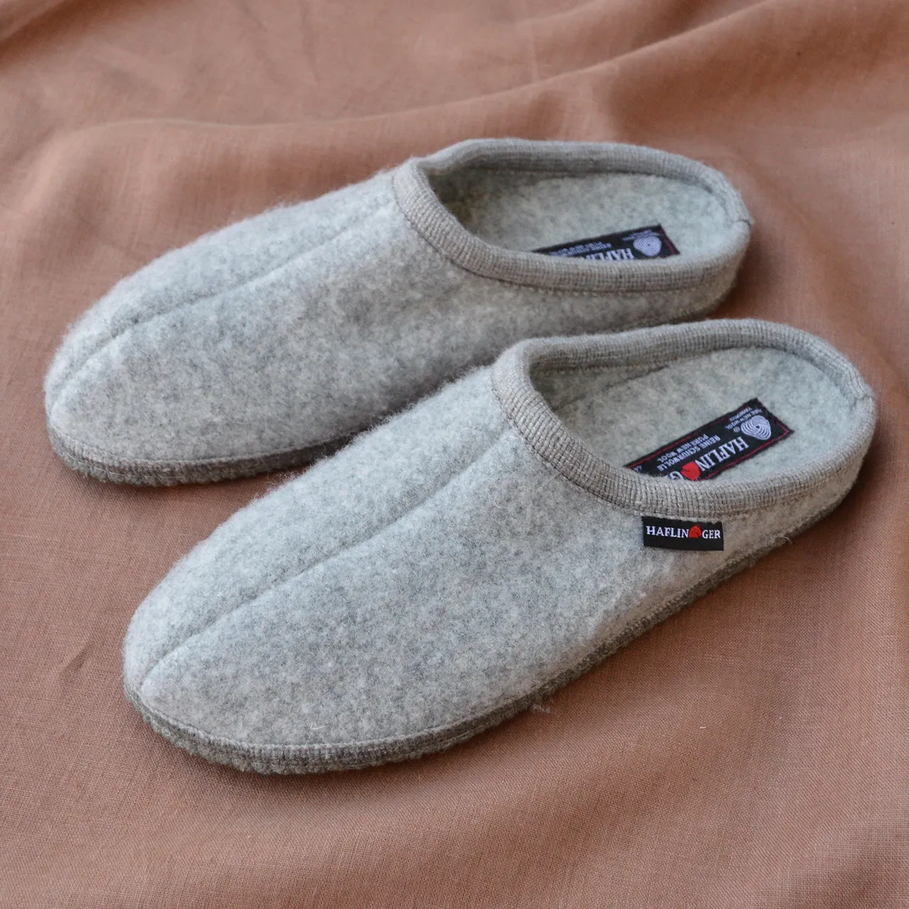Boiled Wool Slippers - Alaska - Light Grey AW23 (Adults 45-48)