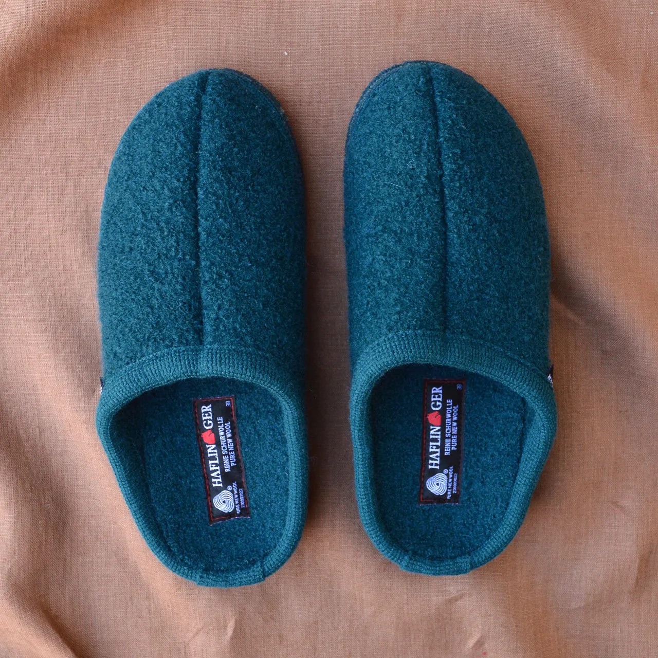 Boiled Wool Slippers - Alaska - Peacock AW23 (Adults 44-46)