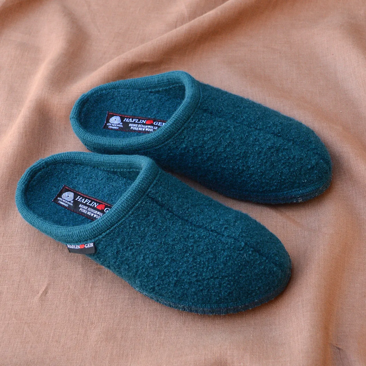 Boiled Wool Slippers - Alaska - Peacock AW23 (Adults 44-46)