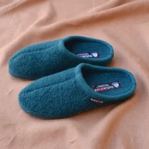 Boiled Wool Slippers - Alaska - Peacock AW23 (Adults 44-46)