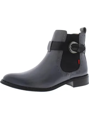 Bridge St Womens Leather Studded Chelsea Boots