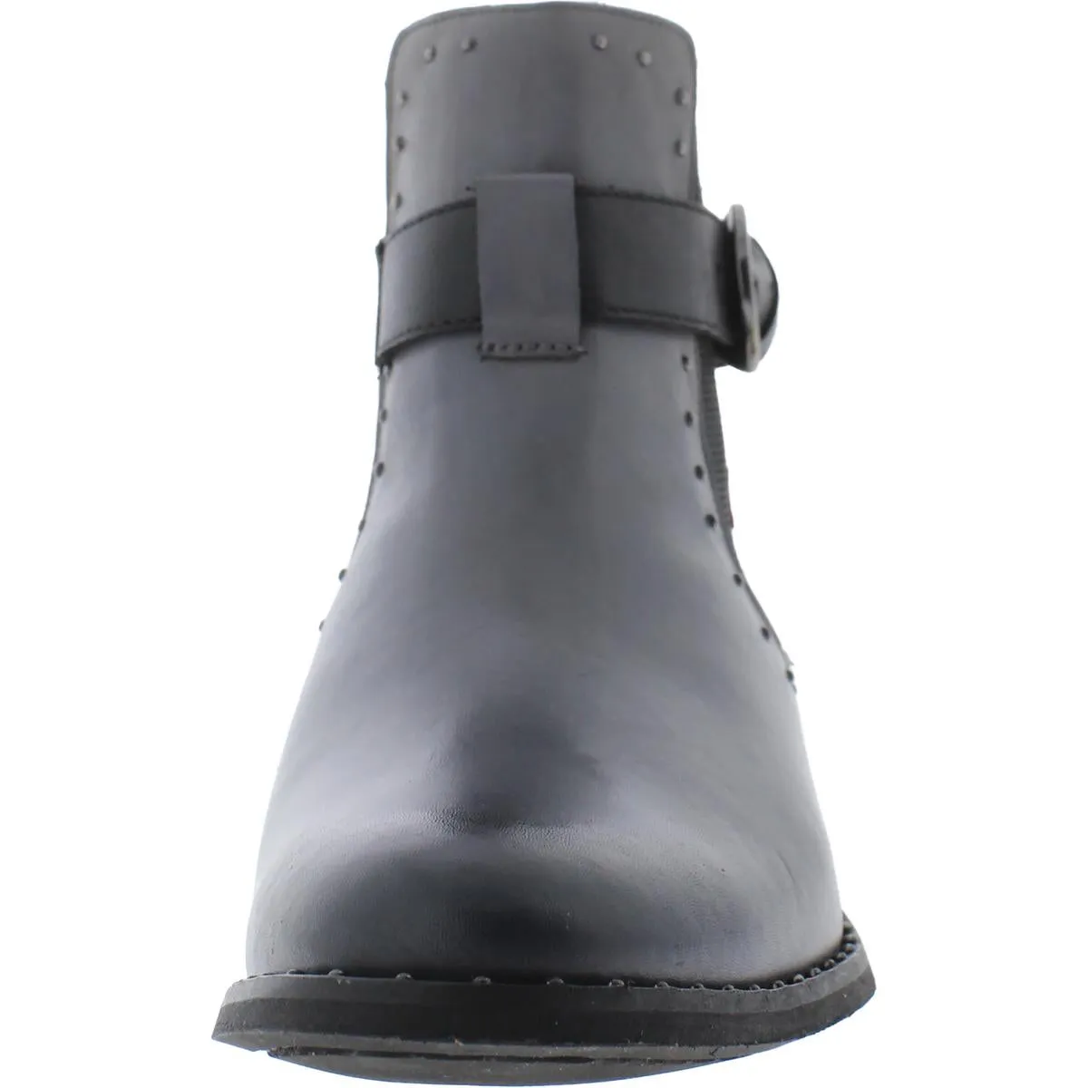 Bridge St Womens Leather Studded Chelsea Boots