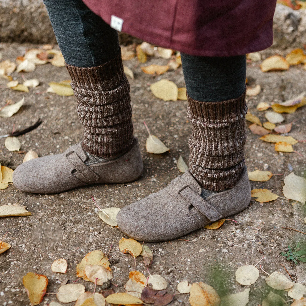 Brioche Rib Knit Legwarmers - 100% Baby Alpaca (Kids-Adults)