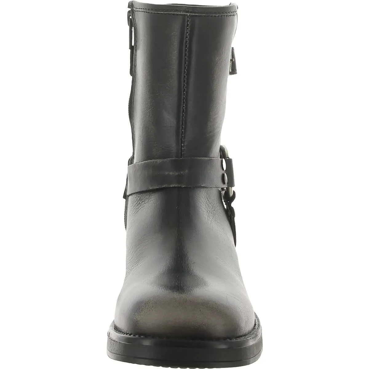 BRIXTON Womens Leather Half Calf Motorcycle Boots