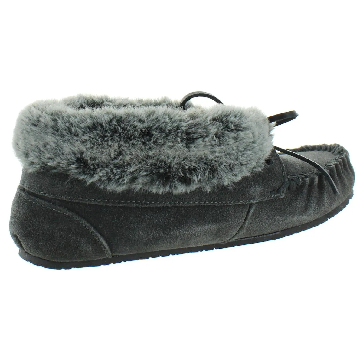 Cabin Womens Suede Ankle Moccasin Slippers