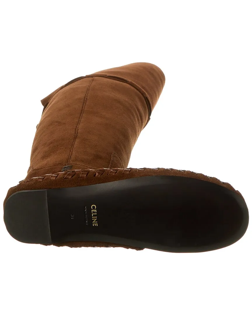 CELINE Marlou Suede Over-The-Knee Boot