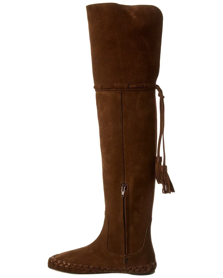 CELINE Marlou Suede Over-The-Knee Boot