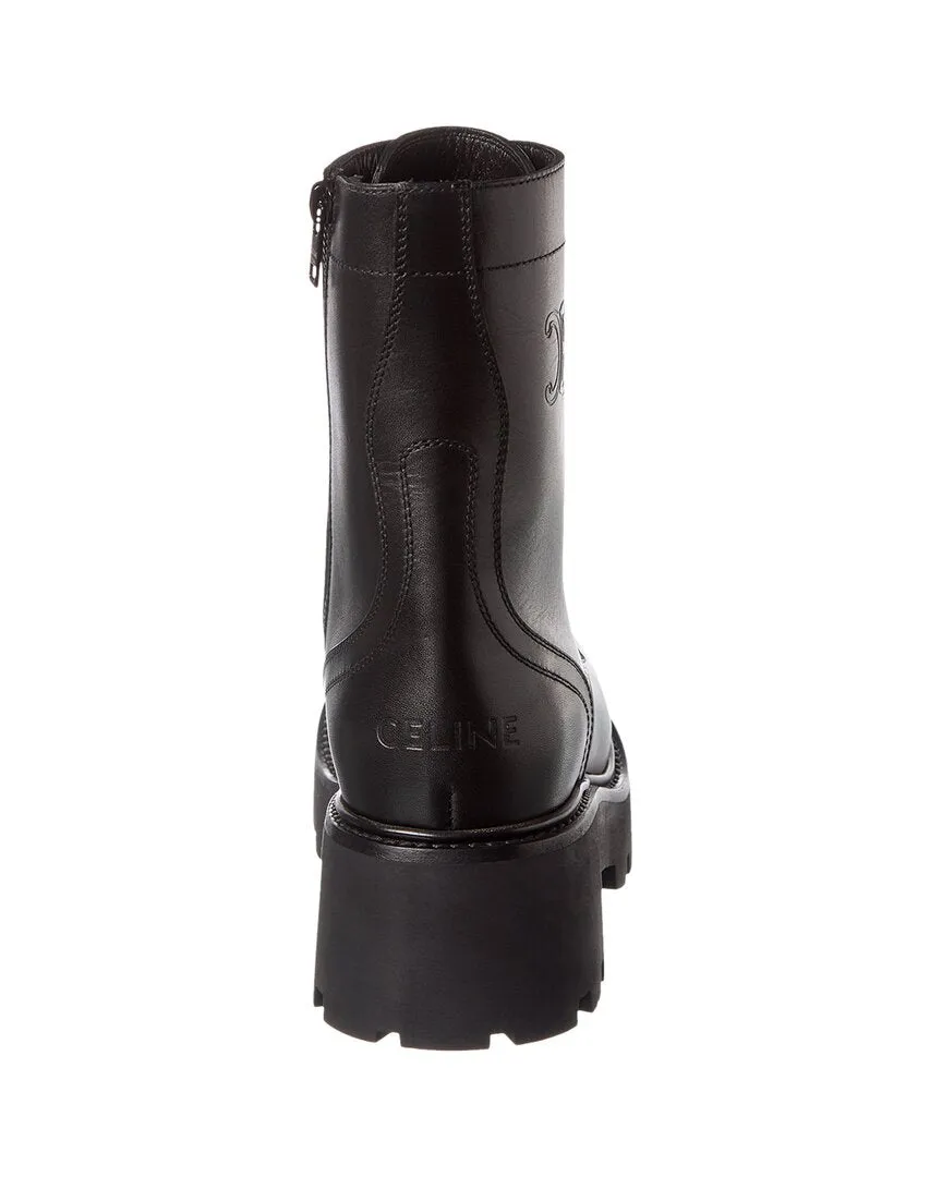 CELINE Triomphe Mid Leather Boot