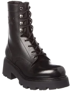 CELINE Triomphe Mid Leather Boot