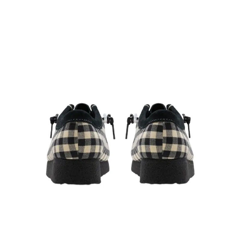 Clarks Women Wallabee Black White Gingham 26180672